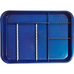 B LOK Tray Divided Midnight Blue 33.97 x 24.45 x 2.22cm