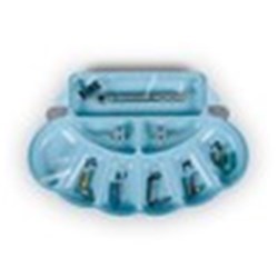 Organiser for Implants Blue 17.46  x 11.75  x 1.59cm