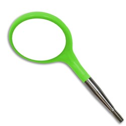 ZIRC Crystal Plast Head Neon Green - Simple Stem - Size 4, 12-Pack