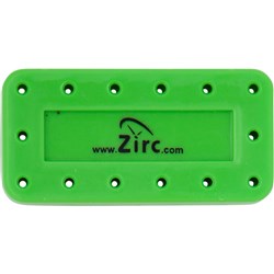 Zirc Magnetic Bur Block - Large - 14 Holes - Neon Green