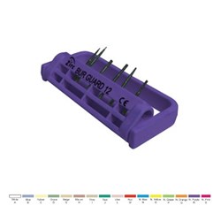 Zirc Steri Bur Guard - 12 Holes - Neon Purple