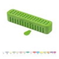 STERI-CONTAINER Compact Neon Green 18.10  x 3.81 x 3.81cm