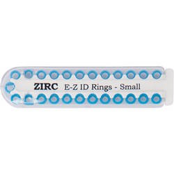 E Z ID Rings for Instruments Small Neon Blue 3.18mm Pk 25