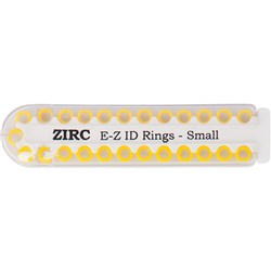 E Z ID Rings for Instruments Small Neon Yellow 3.18mm Pk 25