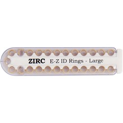 E Z ID Rings for Instruments Large Beige 6.35mm Pk 25