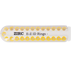 E Z ID Rings for Instruments Large Neon Yellow 6.35mm Pk 25