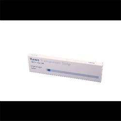 HAWE Transparent Strips Curved 10 x 73mm Blue Pack of 100
