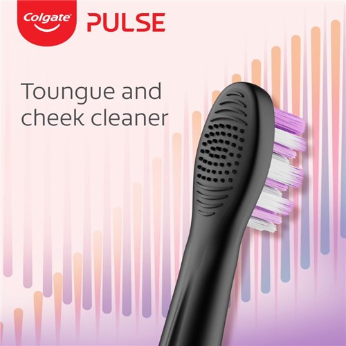 Colgate Pulse Electric Toothbrush Sensitive Head tongue cleaner 