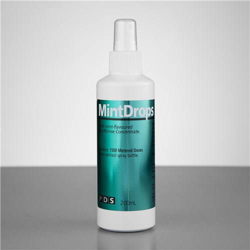MINT DROPS Mouth Rinse Concentrate 200ml bottle