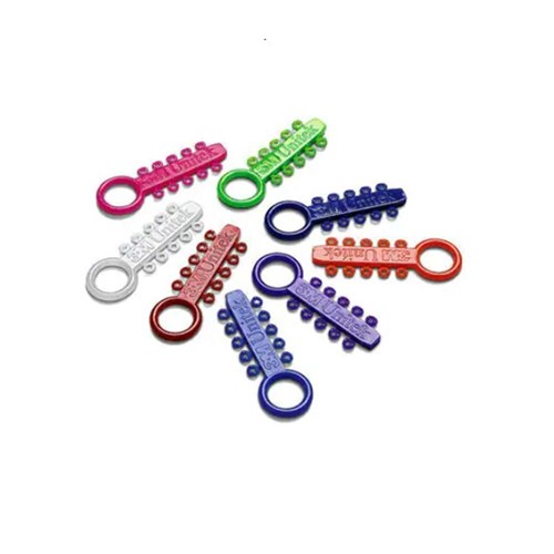AlastiK Easy-To-Tie Ligature Ties Dusky Blue 100/Pk