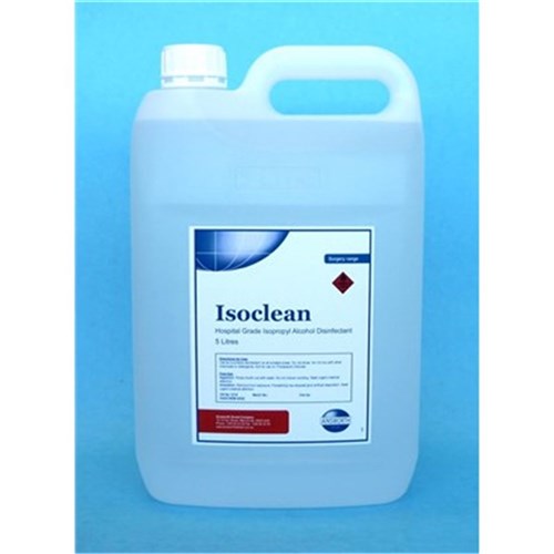 Ainsworth ISOCLEAN Clear Isopropyl Alcohol, 5L Bottle