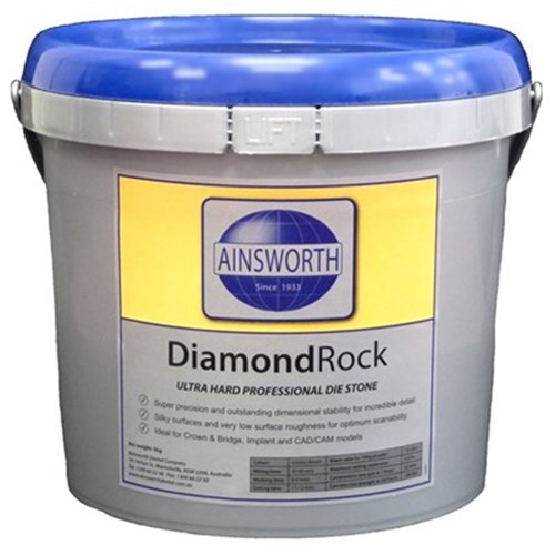Ainsworth DiamondRock Ultra Hard Die Stone - Golden Brown, 5kg Pail