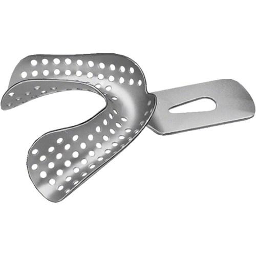 Aesculap Stainless Steel Impression Tray - Size 1 - Edentulous Lower - 70mm x 48mm