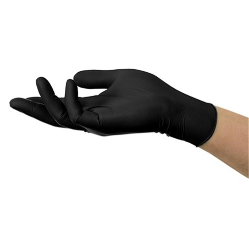 Ansell Gloves - Microflex MidKnight Touch - Black - Nitrile - Non Sterile - Powder Free - Extra Small, 100-Pack