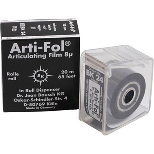 ARTI FOL BK24 Black 2 sided 22mm x 20m 8u with dispenser