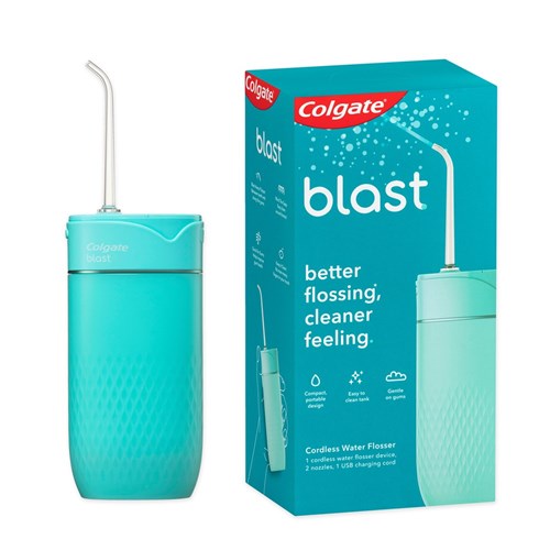 Colgate Blast - Water Flosser - Cordless - Rechargeable, 1-Pack with 2 Nozzles