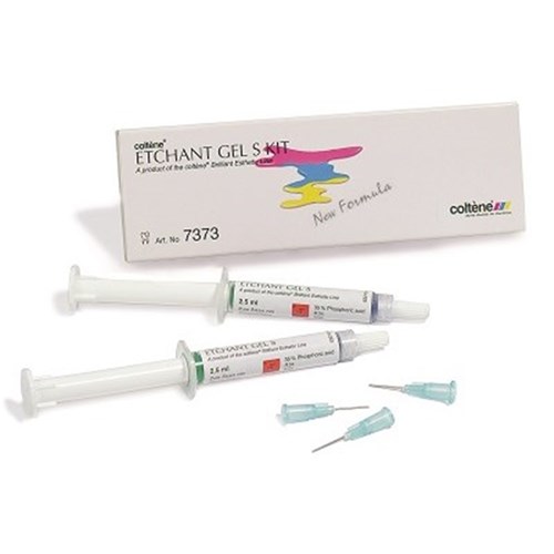 Coltene Etchant Gel S - 35% Phosphoric Acid Etching Gel - Syringe Kit - 2.5ml Syringe, 2-Pack and 20 syringe tips