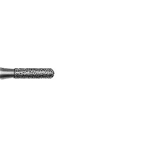 Komet Diamond Bur - 838-010 - Short Cylinder Round - High Speed, Friction Grip (FG), 5-Pack
