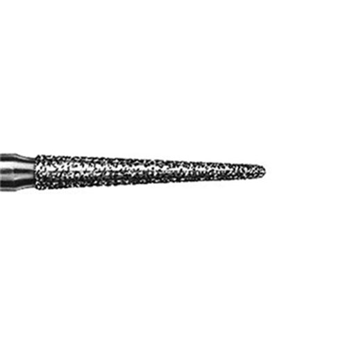 Komet Diamond Bur - 850-016 - Long Round End Taper - Straight (HP), 5-Pack