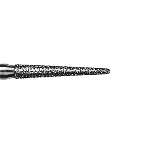 Komet Diamond Bur - 850-016 - Long Round End Taper - Straight (HP), 5-Pack