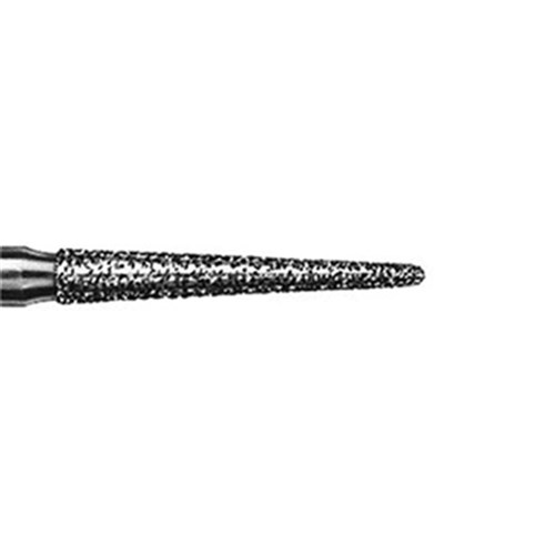 Komet Diamond Bur - 850-016 - Long Round End Taper - High Speed, Friction Grip (FG), 5-Pack