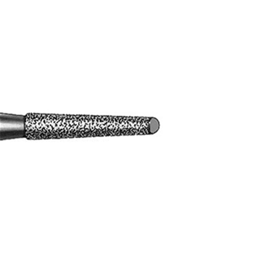 Komet Diamond Bur - 851-012 - Round End Taper with Safe End - High Speed, Friction Grip (FG), 5-Pack