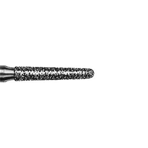 Komet Diamond Bur - 856-012 - Round Tapered Chamfer - High Speed, Friction Grip (FG), 5-Pack