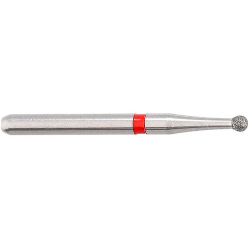 Komet Diamond Bur - 8801-012 - Round - Fine Red - High Speed, Friction Grip (FG), 5-Pack