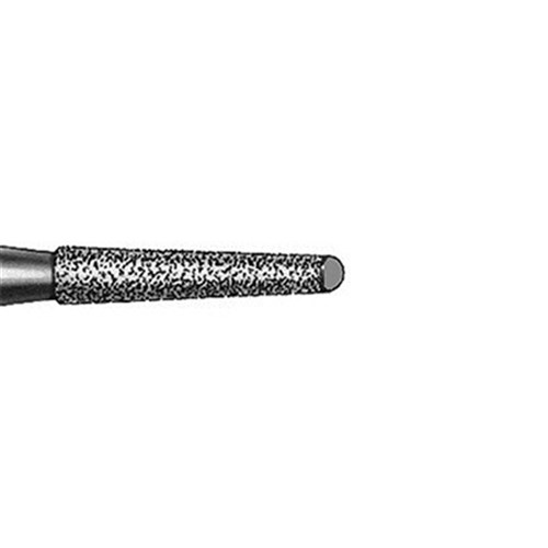 Komet Diamond Bur - 8851-012 - Round End Tapered with Safe End - High Speed, Friction Grip (FG), 5-Pack
