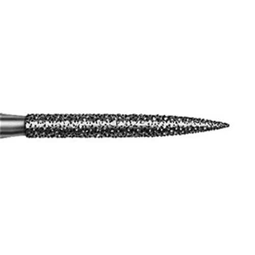 Komet Diamond Bur - 8864-014 - Extra Long Flame - Fine - High Speed, Friction Grip (FG), 5-Pack