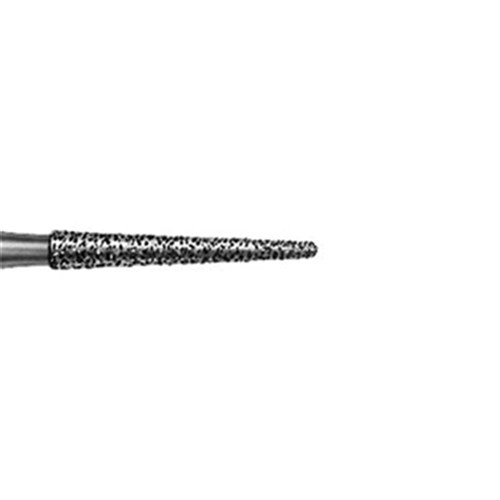 Komet Diamond Bur - 8868-012 - Tapered Round Fine - High Speed, Friction Grip (FG), 5-Pack