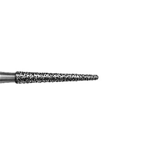 Komet Diamond Bur - 8868-012 - Tapered Round Fine - High Speed, Friction Grip (FG), 5-Pack