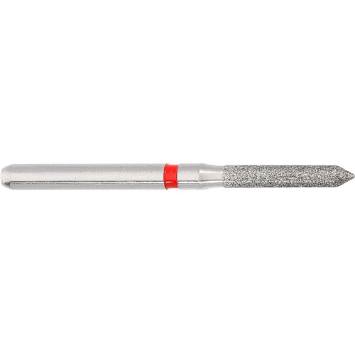 Komet Diamond Bur - 8885-014 - Cylinder Beveled Tip - Fine - High Speed, Friction Grip (FG), 5-Pack