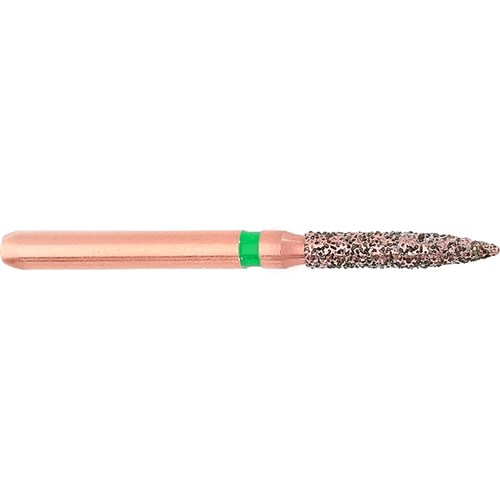 Komet DIAO Diamond Bur - KP6862-016 - Flame - High Speed, Friction Grip (FG), 5-Pack