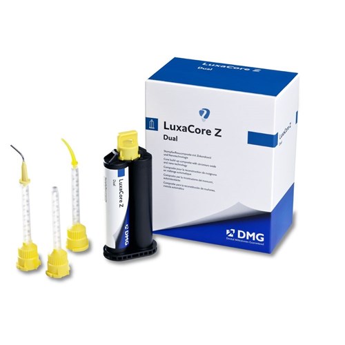 DMG LUXACORE Z Dual - Core Build-Up Composite - Shade A3 - 48g Cartridge, 1-Pack and 60 Auto Mix Tips