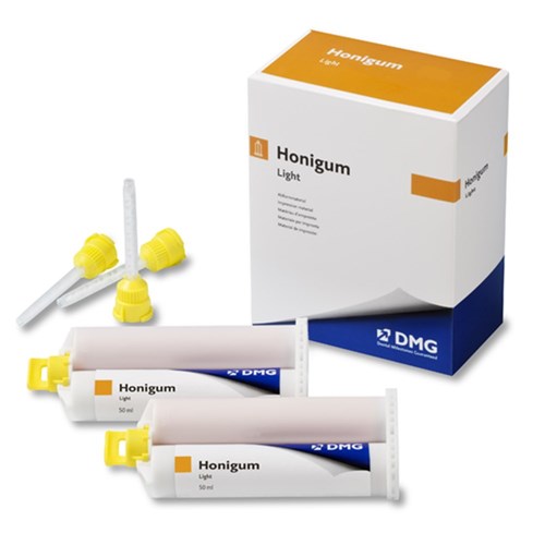 DMG HoniGum - Light - Bulk Pack - 50ml Cartridge, 8-Pack with 50 Auto Mix tips