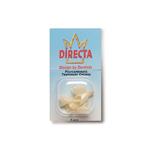 Directa Polycarbonate Temporary Crowns - 34, 5-Pack