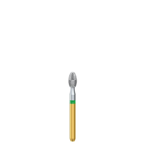 Komet S Diamond Bur - S6379-023 - Egg - Occlusal - Course - High Speed, Friction Grip (FG), 5-Pack