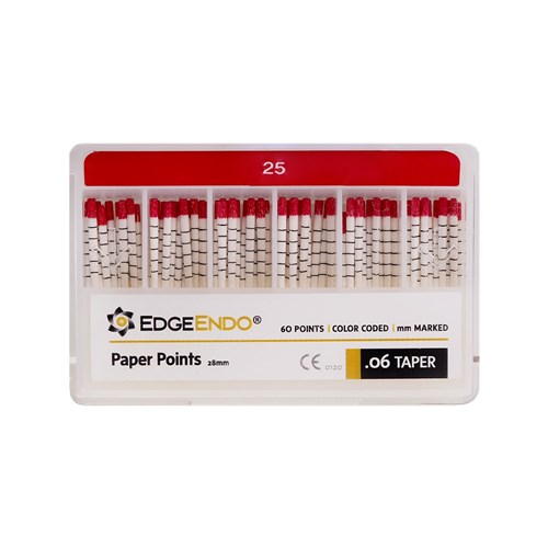 EdgeFILE Paper Point Size 25 .06 Pack of 60