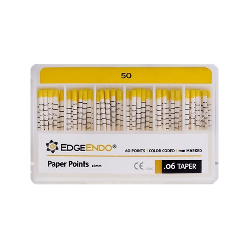 EdgeFILE Paper Point Size 50 .06 Pack of 60