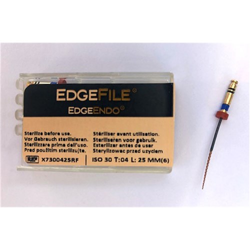 EdgeFile X7 .04 Taper Size 30 21mm Pack of 6