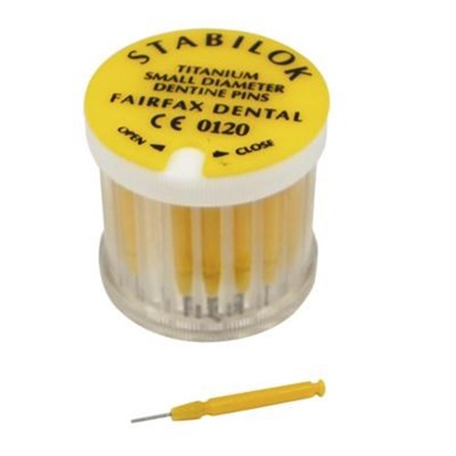 STABILOK Pin Yellow Small 1 Drill Titanium Pack of 20