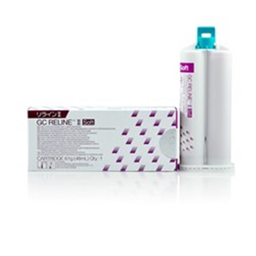 GC RELINE II Soft - Silicone-Based Relining Material - Refill - 48ml Cartridge