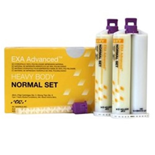 GC EXA Advanced - Heavy Body - Normal Set - 2 x 48ml Cartridges and 6 Mixing Tips