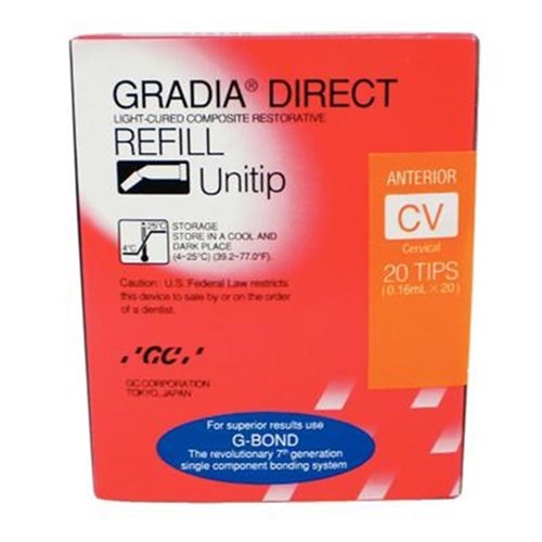 GRADIA Anterior CV Cervical Unitip 0.16ml (0.3g) x20