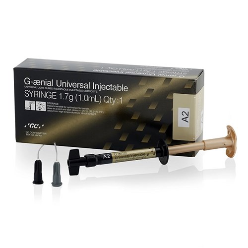 GC GAENIAL Universal Injectable - High Strength Universal Composite - Shade A1 - 1ml Syringe, 2-Pack with 20 Tips