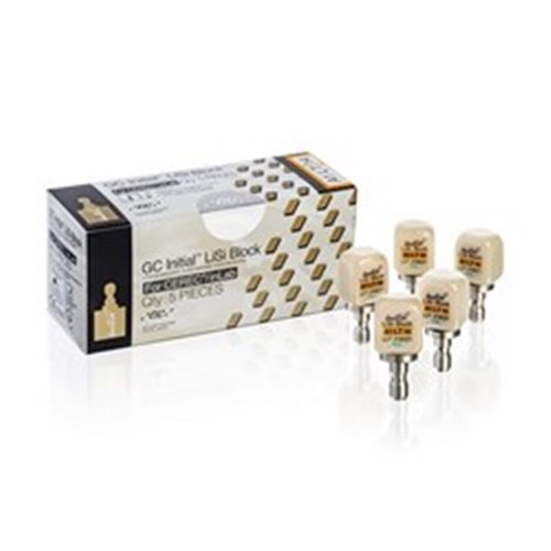 GC INITIAL LISI Block - Cerec - Size 14 - High Translucent - Shade A3, 5-Pack