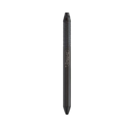 MIRROR HANDLE Cone Socket Black Line #6 Satin Steel Hndl