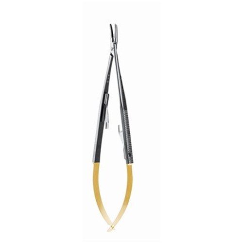 NEEDLE HOLDER Perma Sharp 14cm Castroviejo Curved