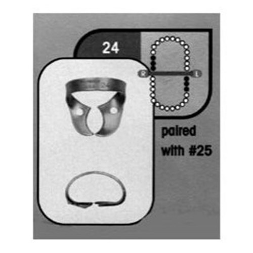 Rubber Dam CLAMP #24 Molars Upper Right & Lower Left